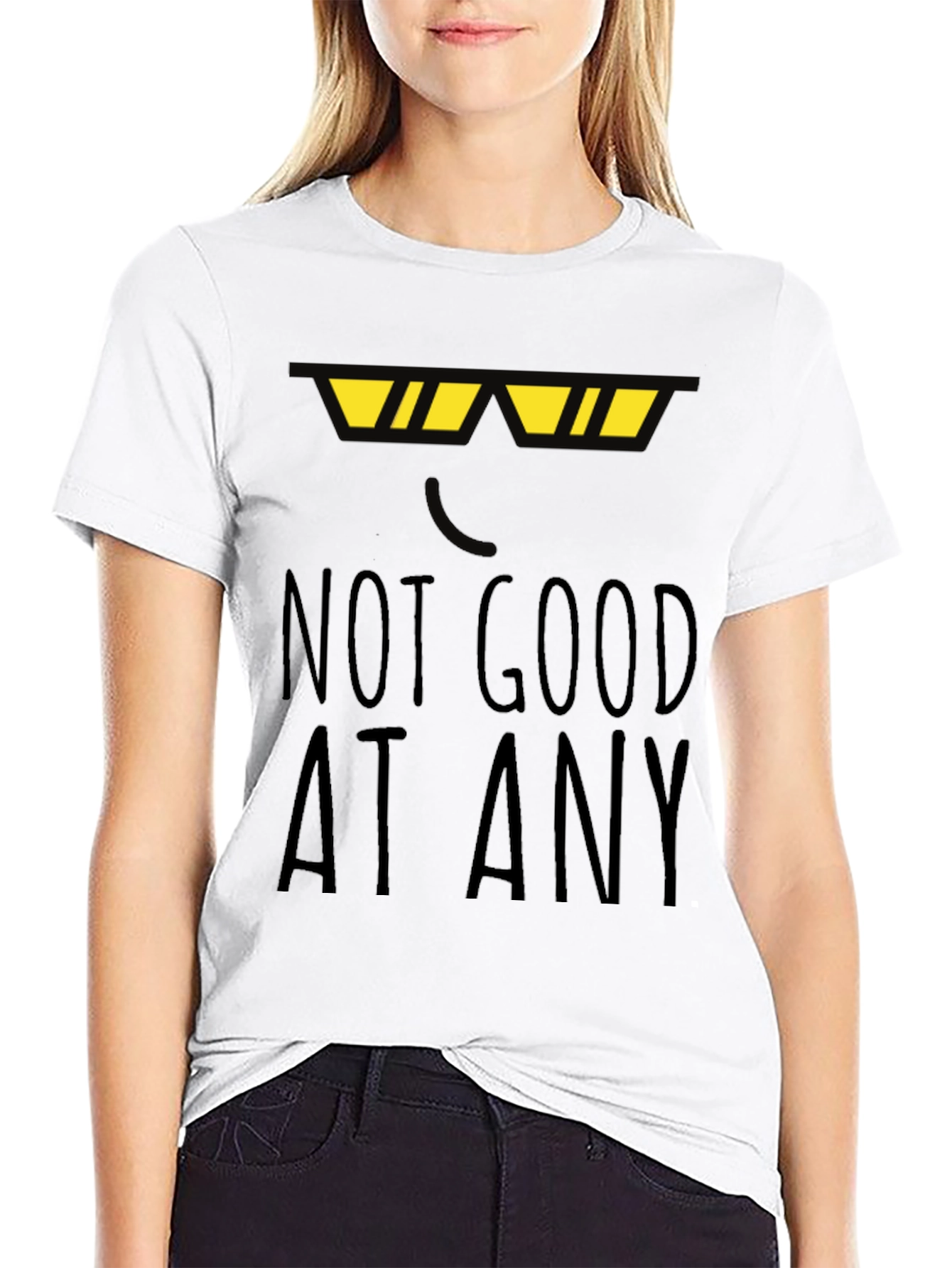 Black Not Good At Any Black T-Shirt Funny Novelty Top view 9