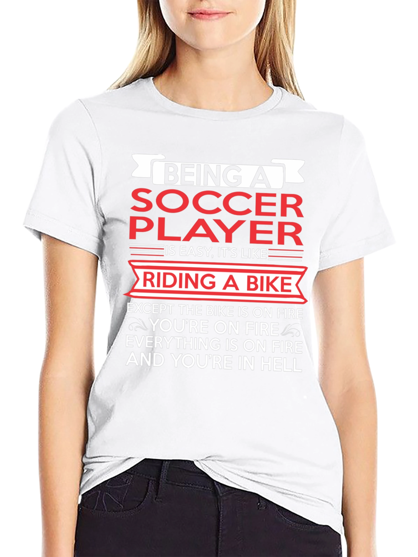 Black Being a Soccer Player T-Shirt - Funny & True! view 9