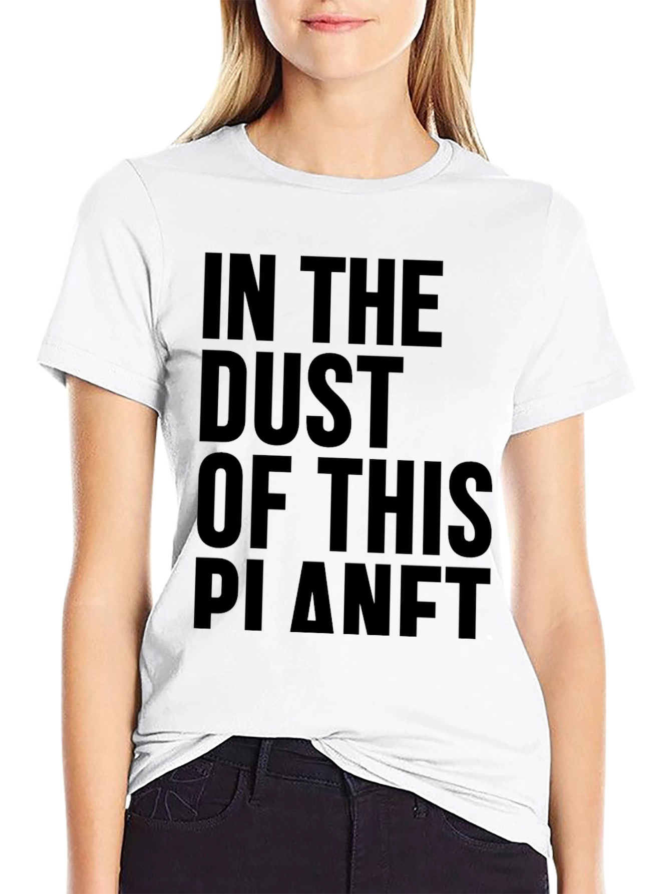 Black In The Dust Of This Planet Black Graphic Tee view 9