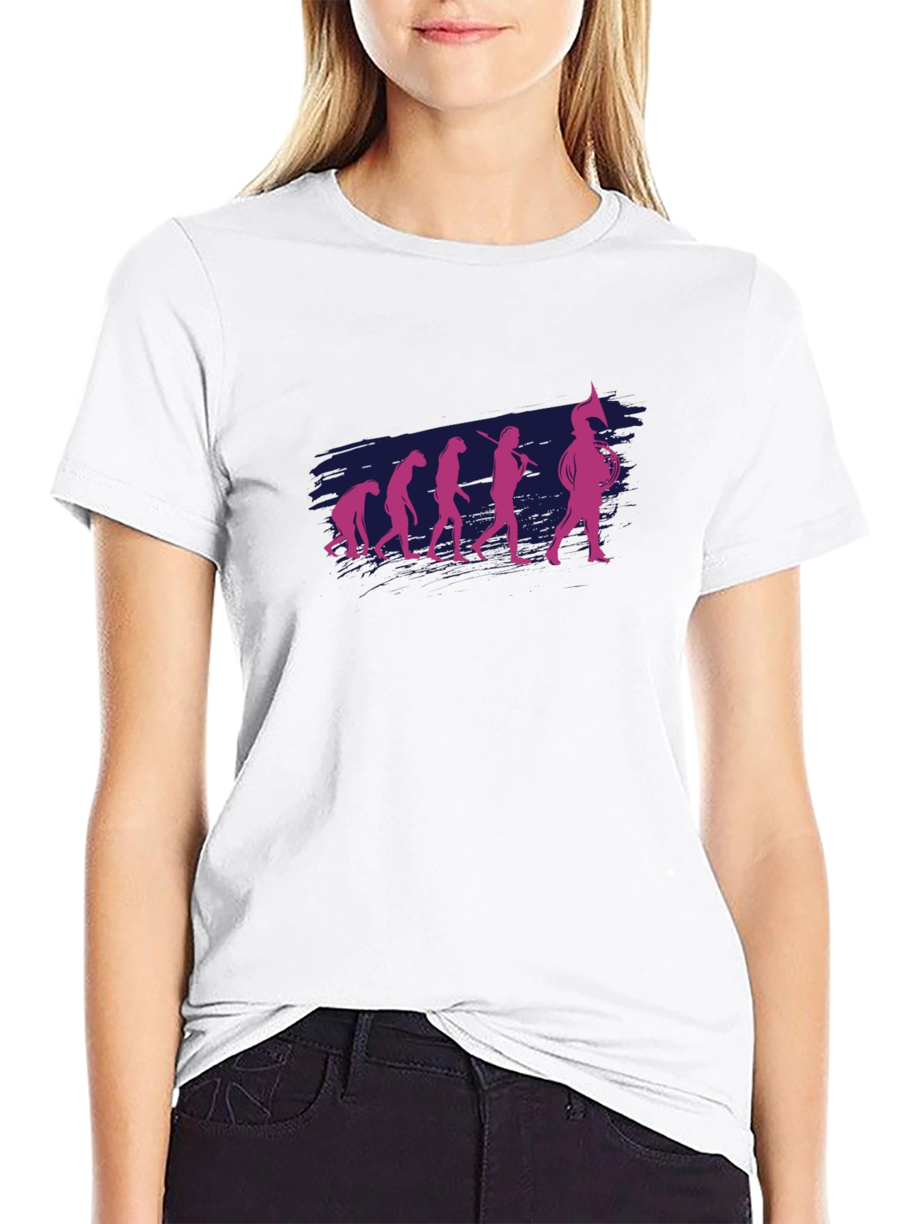 Black Evolution of the Marching Band T-Shirt view 9