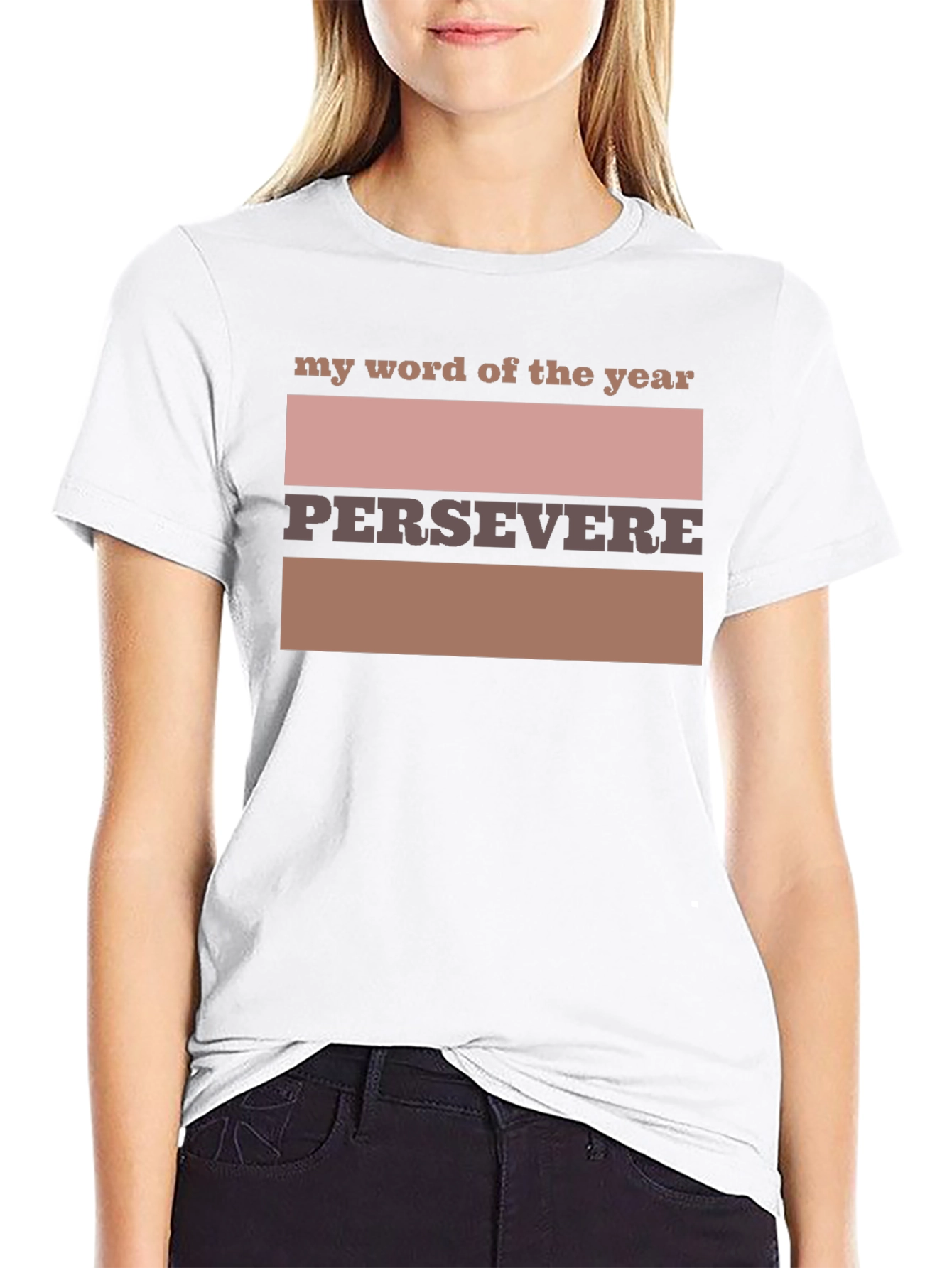 Black Persevere Word of the Year Graphic Tee view 9