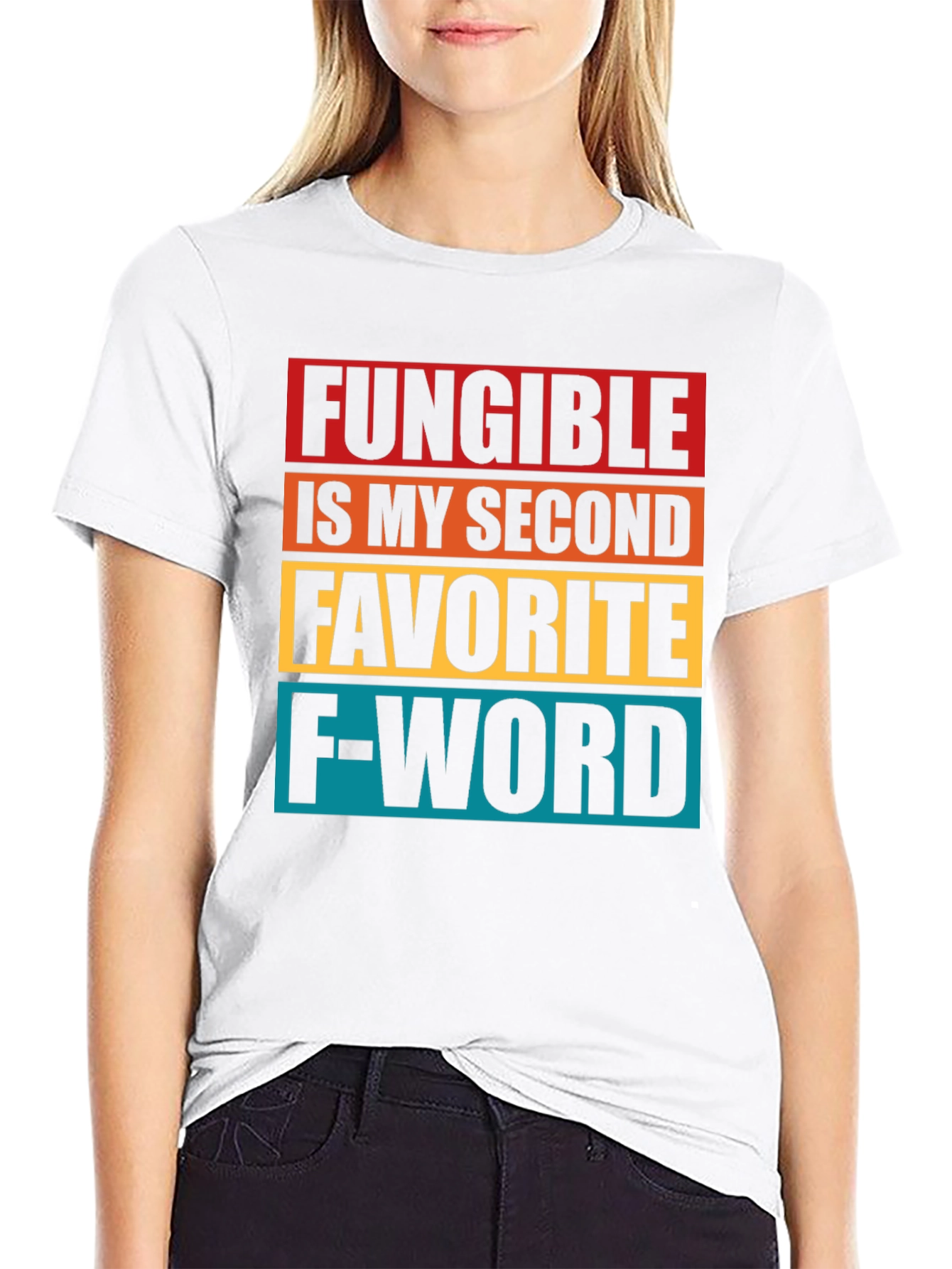 Black Fungible Second Favorite F-Word T-Shirt - Black view 9