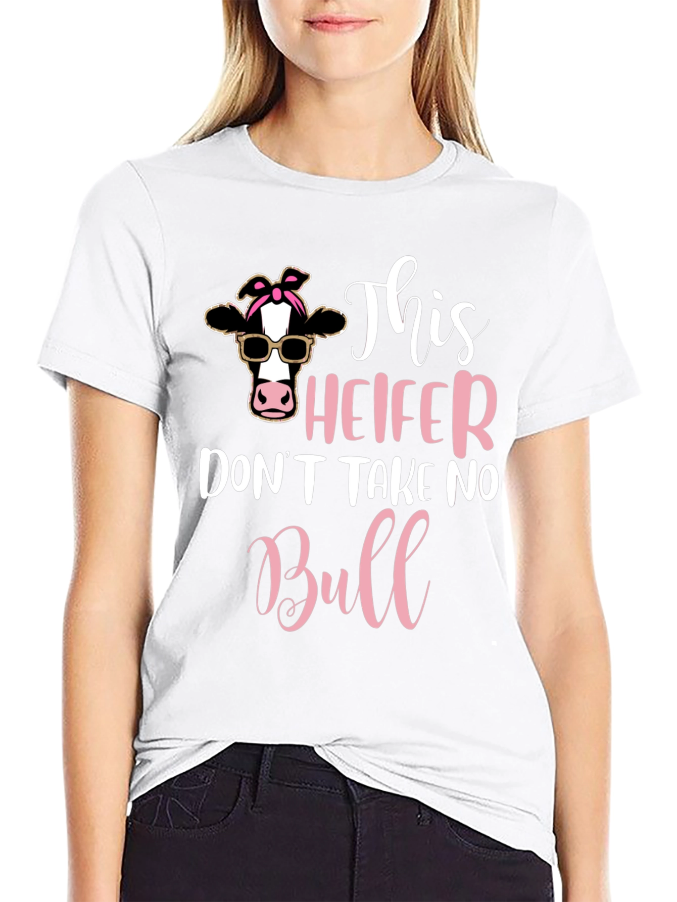 Black Heifer No Bull Graphic T-Shirt view 9