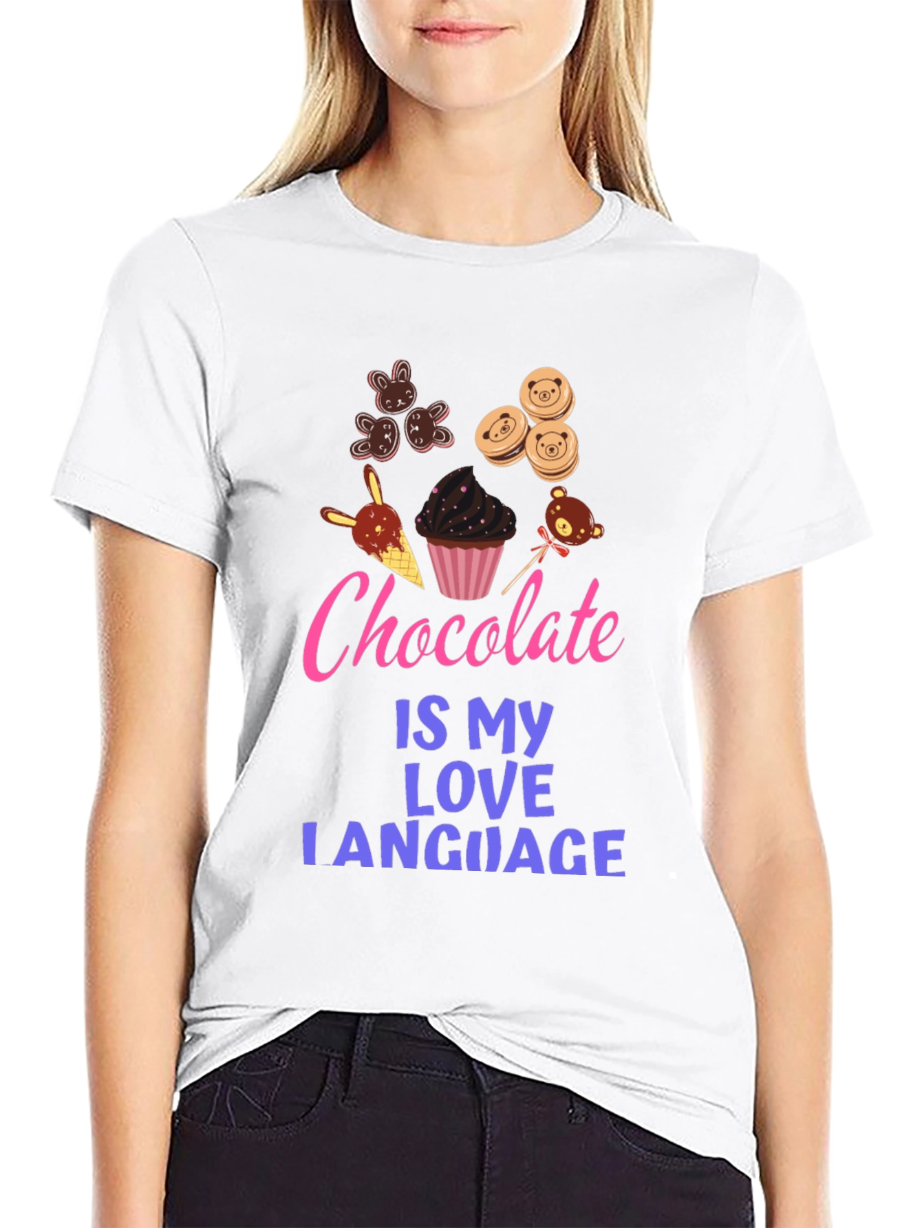 Black Chocolate Is My Love Language Graphic Tee view 9
