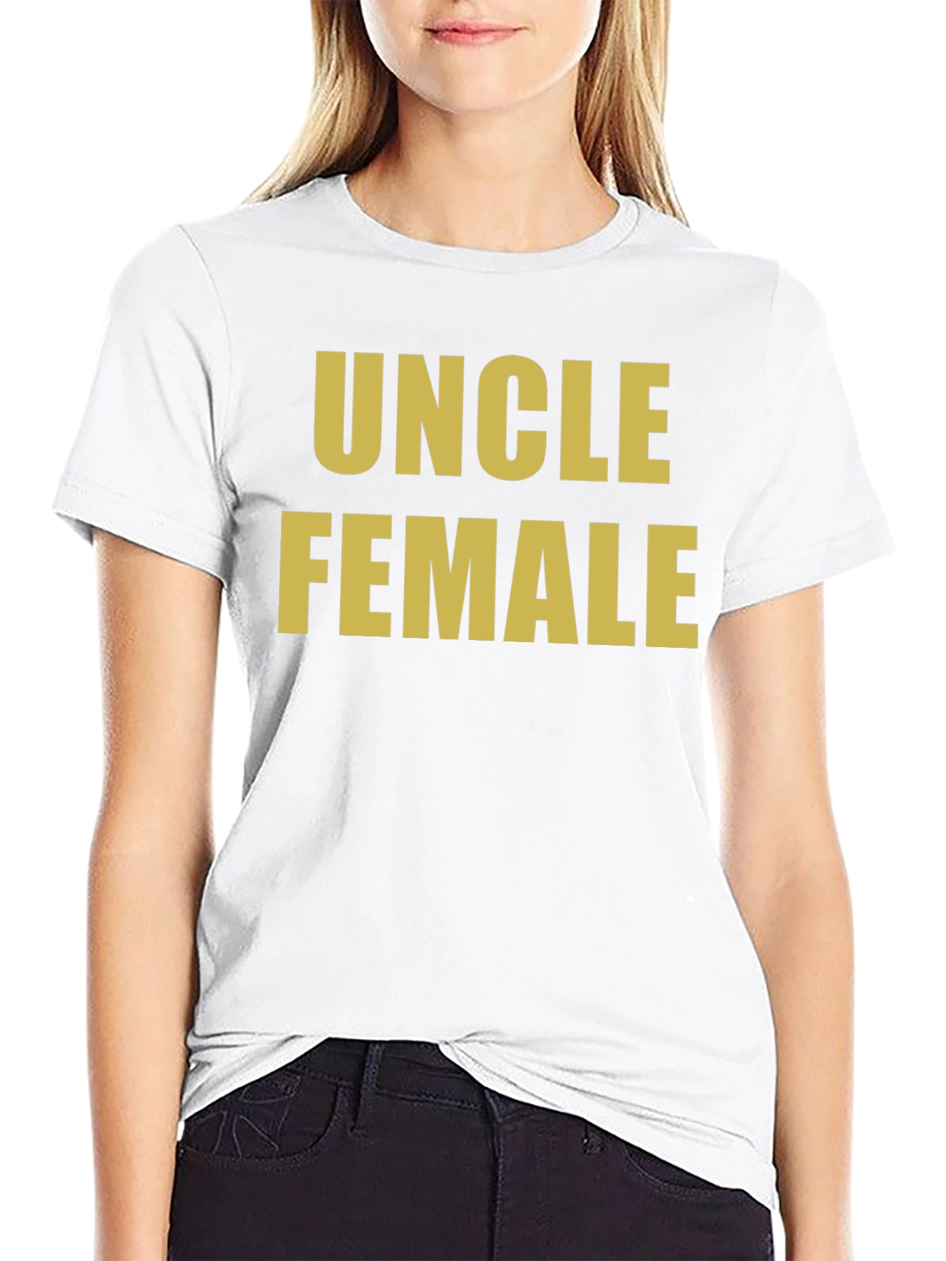 Black Uncle Female Black T-Shirt Novelty Humor view 9