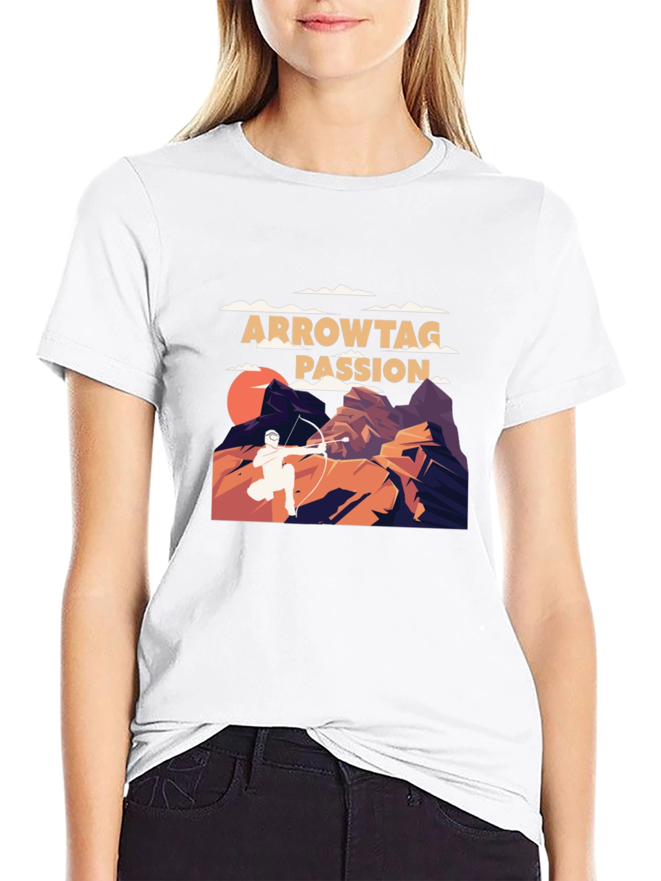Black Arrowtag Passion T-Shirt: Archery Adventure Tee view 9