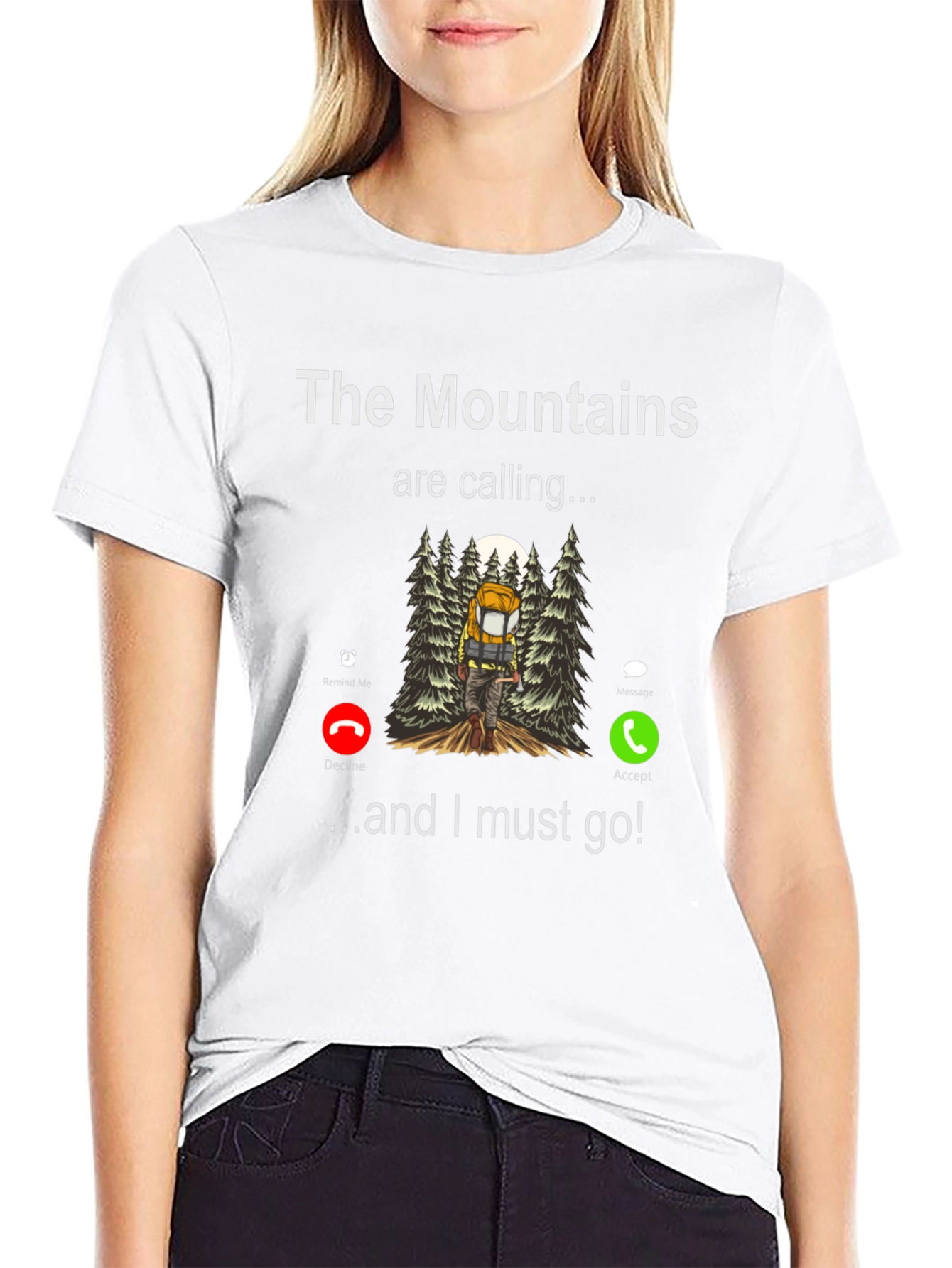 Black Mountains Calling T-Shirt - Hiker's Adventure Tee view 9