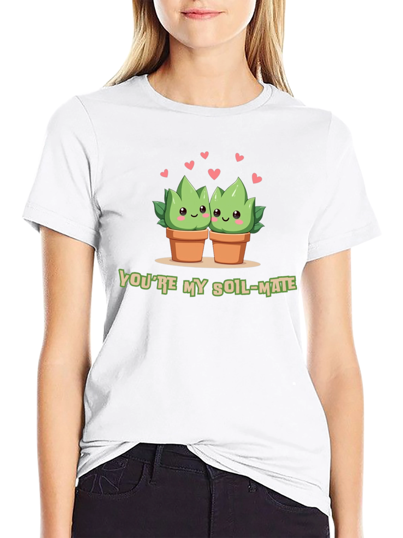 Black Soil-Mate Succulent Plant T-Shirt view 9
