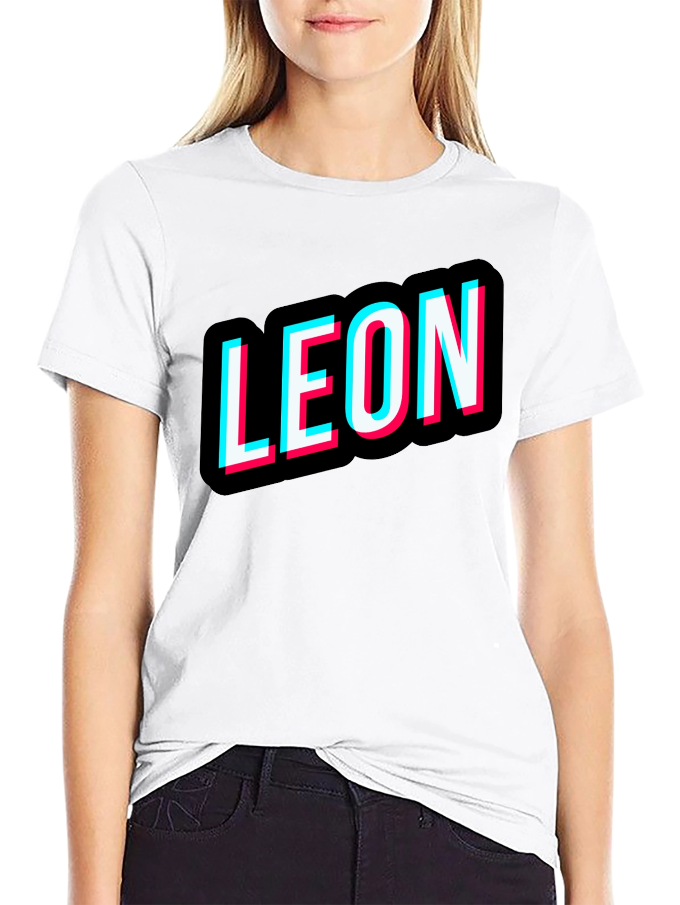 Black Leon T-Shirt Black Novelty Design Tee view 9