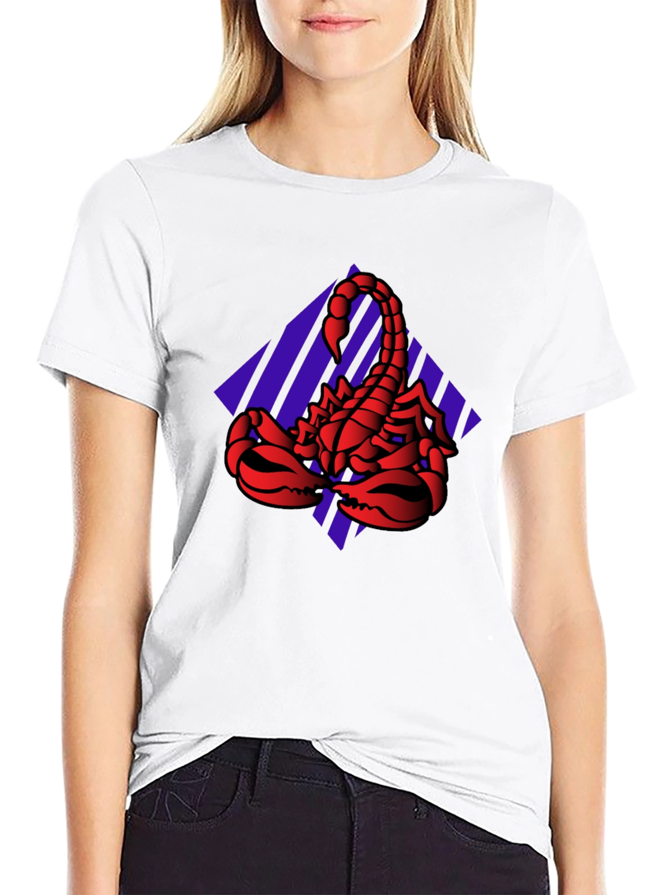Black Scorpion Graphic Tee - Bold Red Design view 9