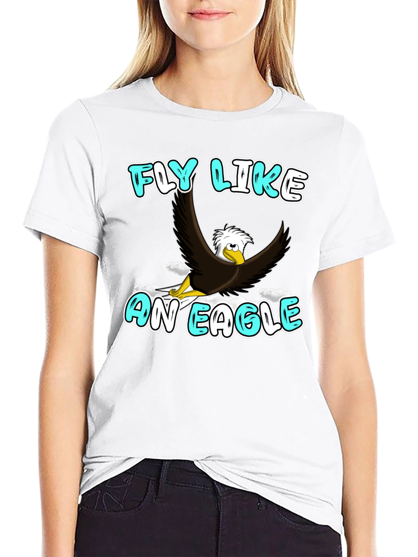 Black Fly Like An Eagle Graphic Tee view 9