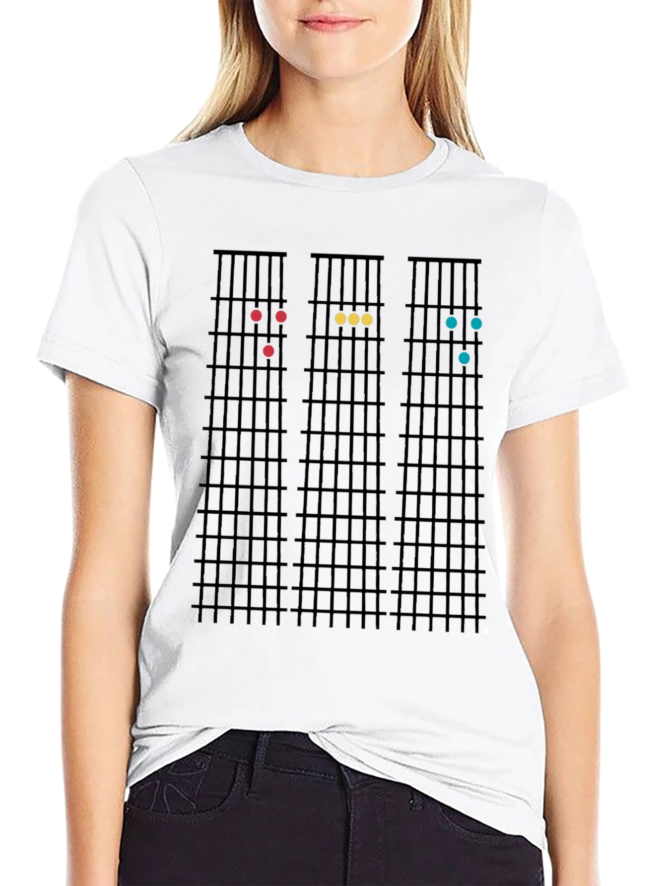 Guitar Chord Chart T-Shirt - Musical Style Tee - 9