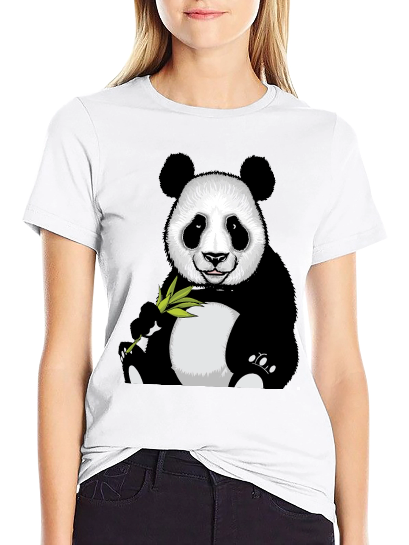 Black Panda Graphic T-Shirt - Cute Animal Tee view 9