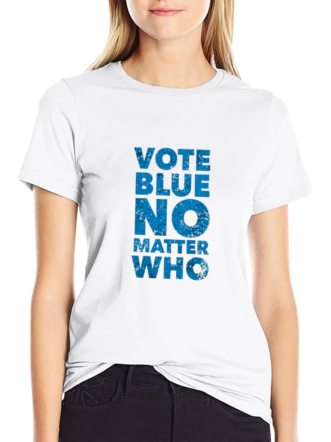 Black Vote Blue No Matter Who T-Shirt view 9