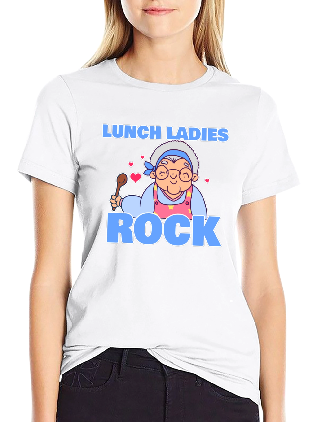 Black Lunch Ladies Rock T-Shirt view 9