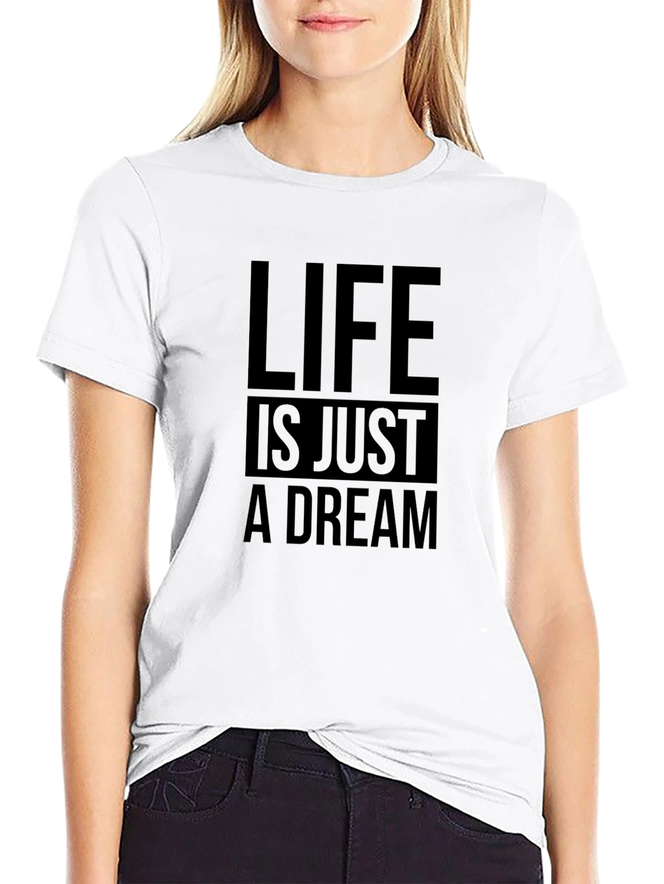 Black Life Is Just A Dream Graphic T-Shirt view 9