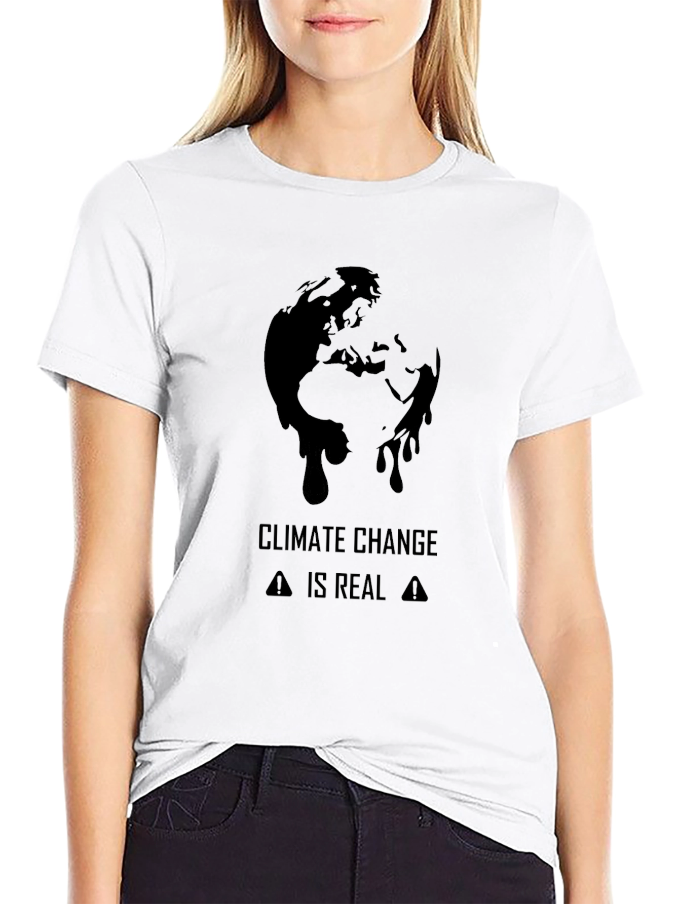 Black Climate Change Awareness Tee view 9