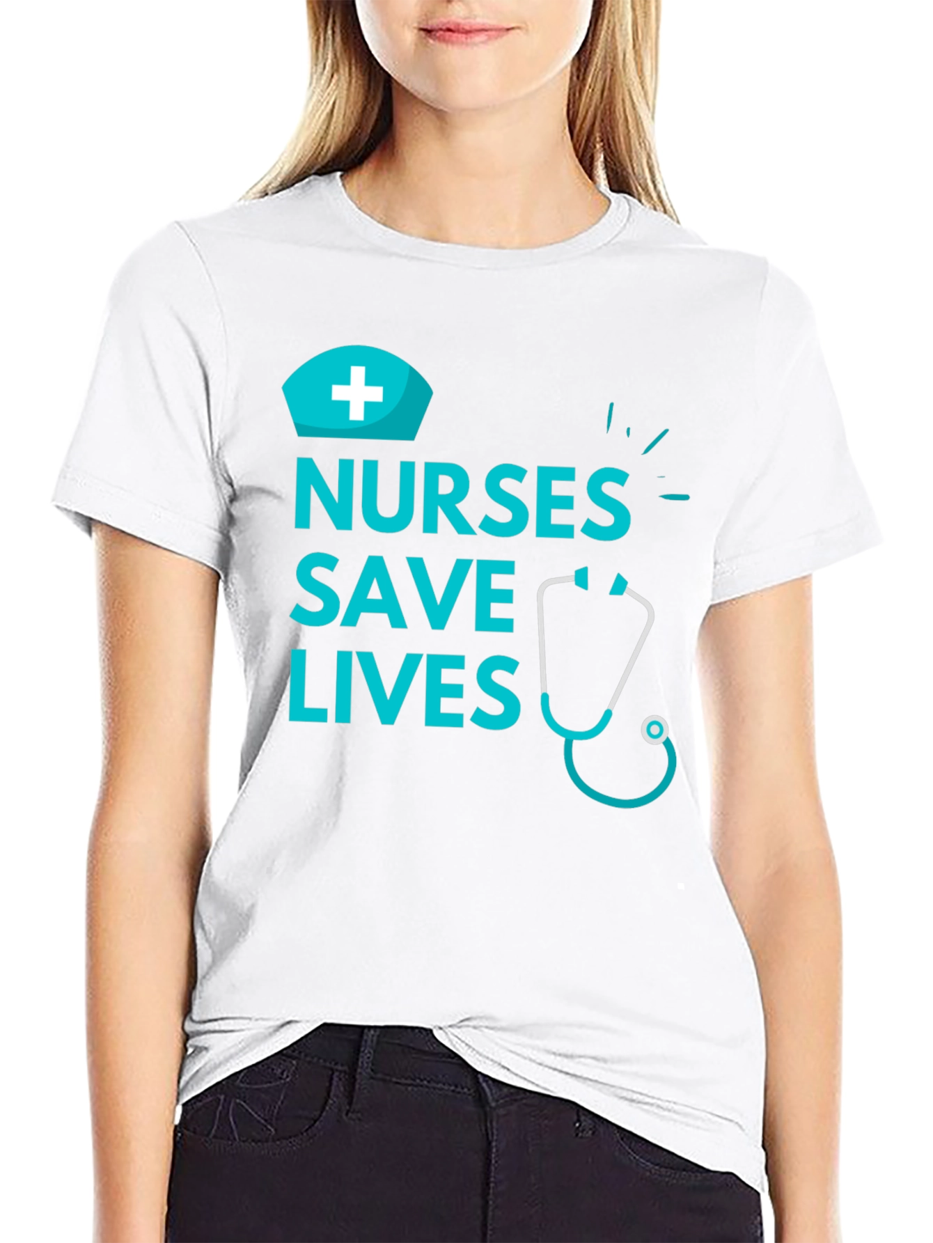 Black Nurses Save Lives Graphic Tee view 9