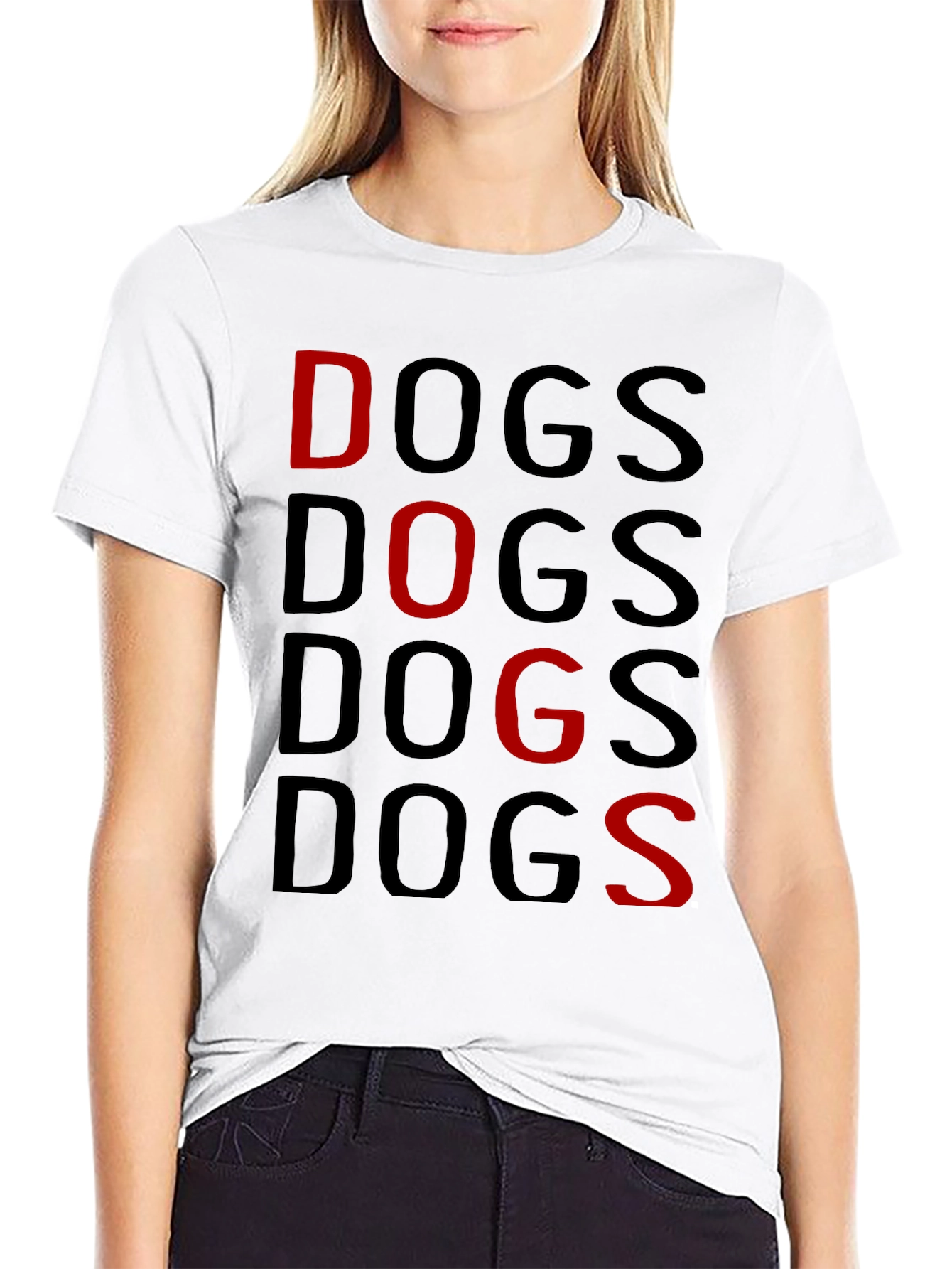 Black Dogs Graphic Print T-Shirt view 9