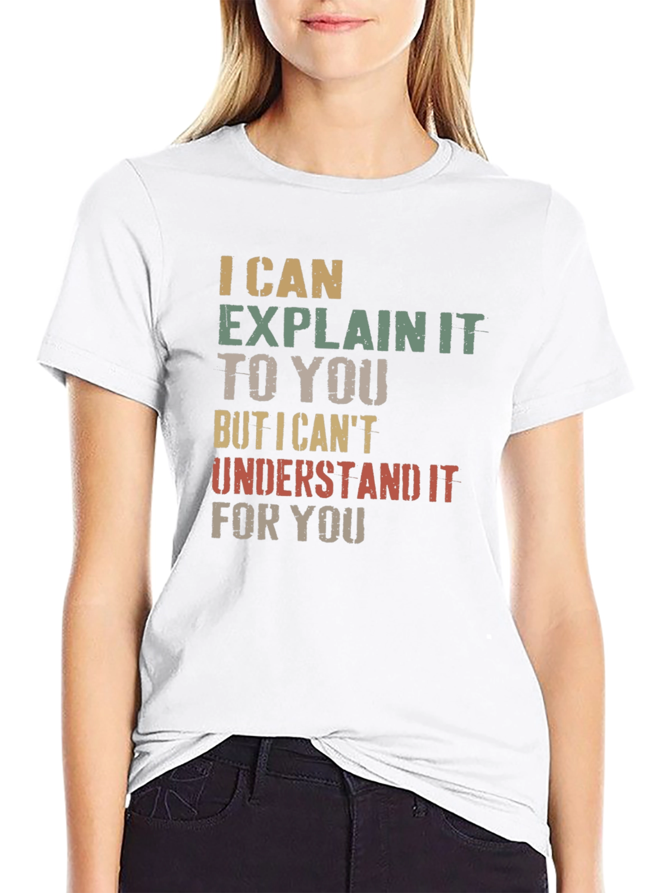 Black I Can Explain It T-Shirt - Funny Sarcastic Tee view 9