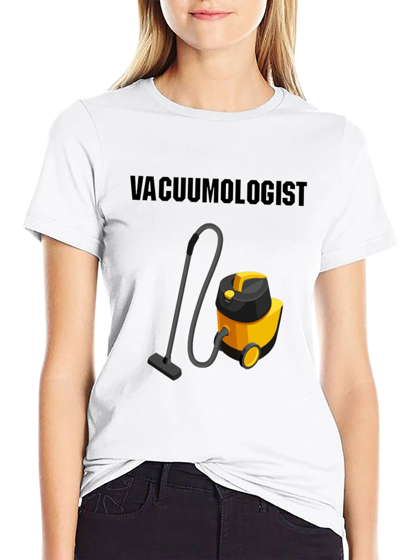 Black Vacuumologist T-Shirt - Novelty Cleaning Humor Tee view 9