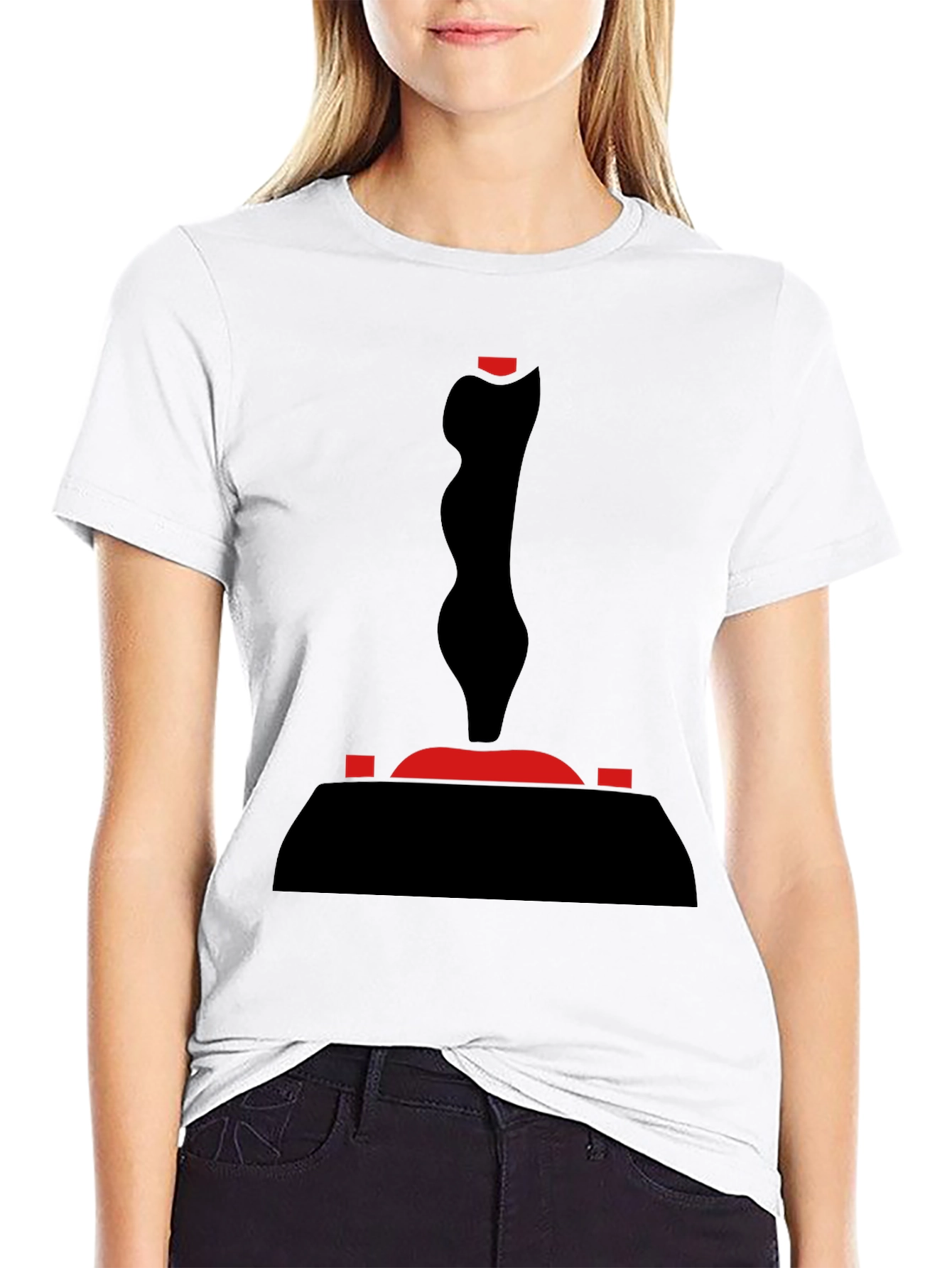 Black Retro Joystick Graphic Tee - Black T-Shirt view 9