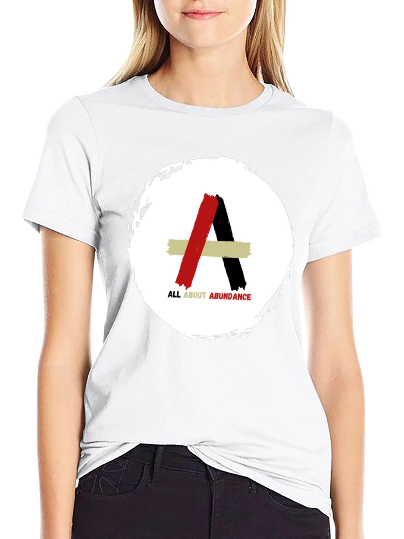 Black All About Abundance Graphic Tee - Black view 9