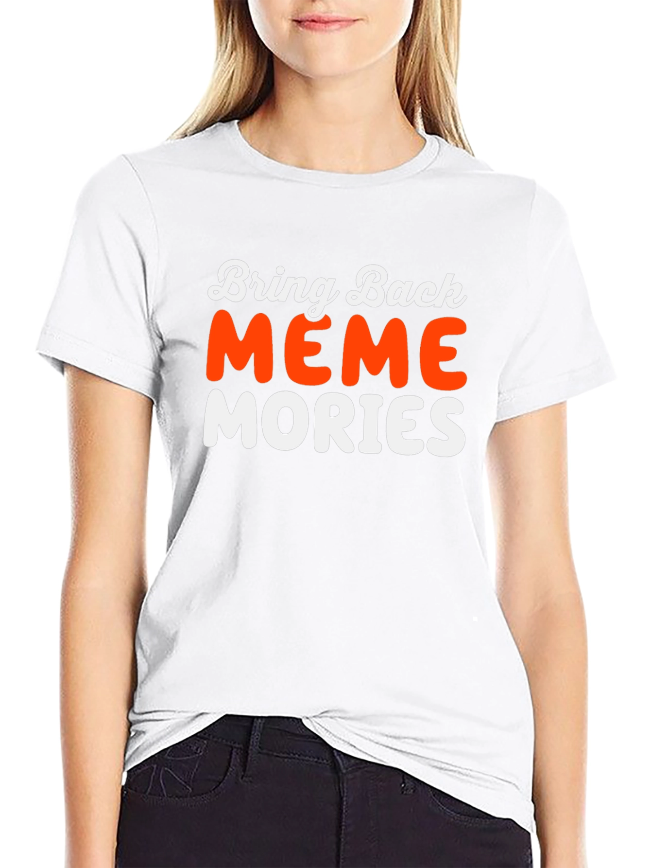 Black Meme Memories Graphic T-Shirt view 9