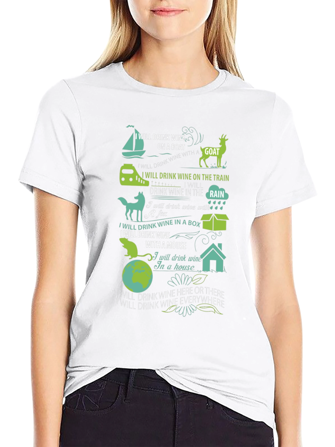 Black Wine Lover's Everywhere T-Shirt view 9