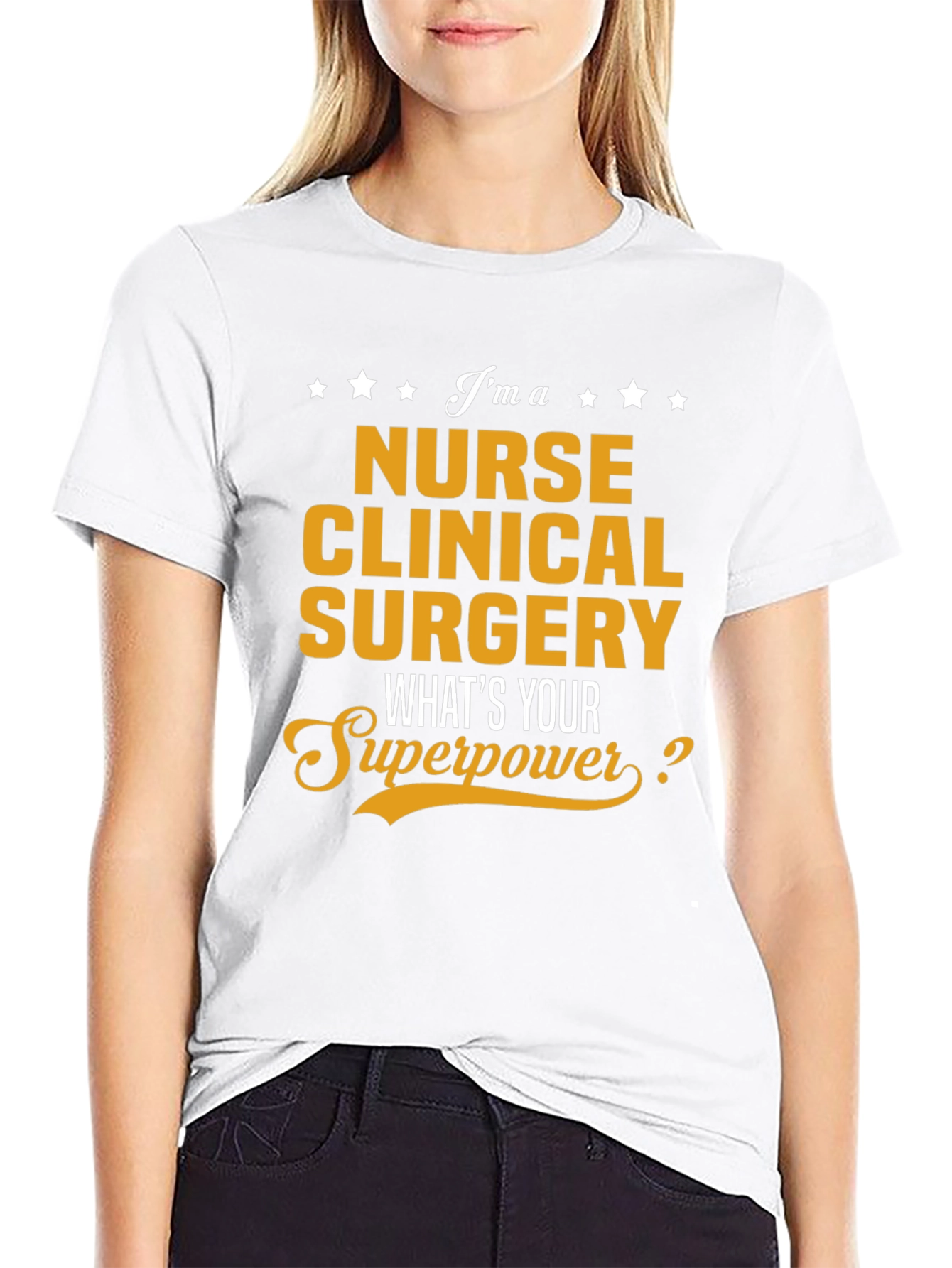 Black Nurse Clinical Surgery Superpower T-Shirt view 9