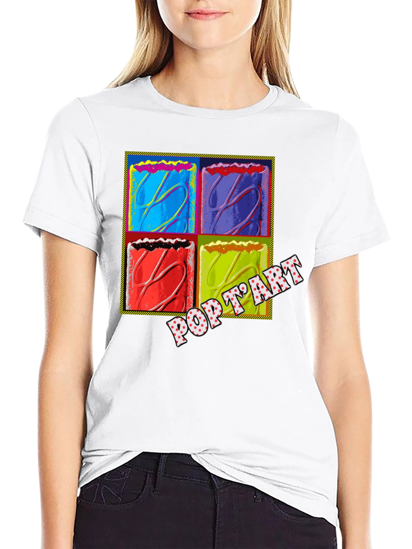 Black Pop Art Pop-Tart T-Shirt view 9