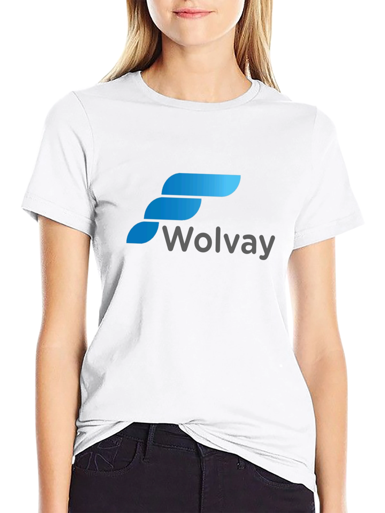 Black Wolvay T-Shirt: Stylish Logo Design, Comfortable Fit view 9