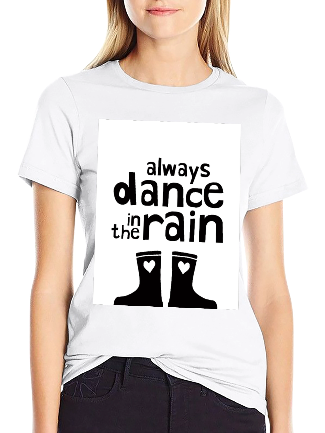 Black Dance in the Rain Graphic Tee view 9