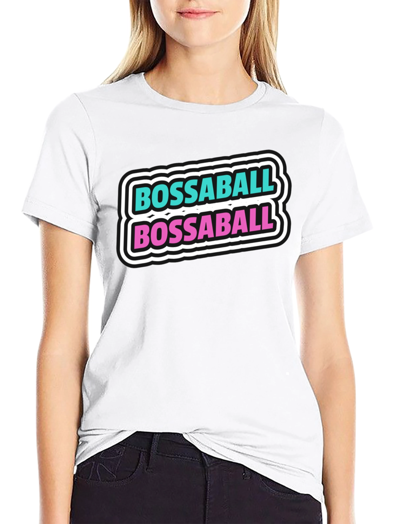 Black Bossaball Graphic T-Shirt - Black Casual Tee view 9