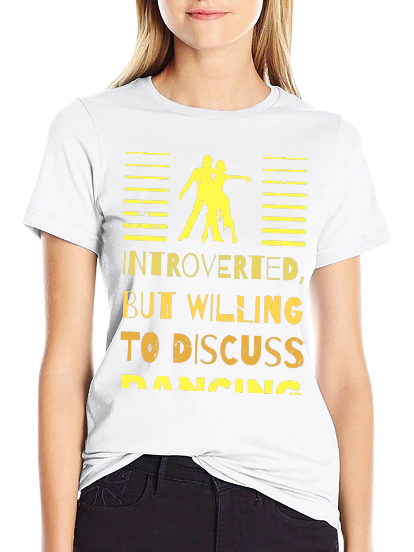 Black Introverted Dancing T-Shirt view 9