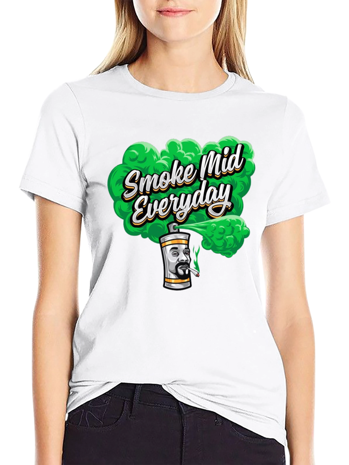 Black Smoke Mid Everyday T-Shirt view 9