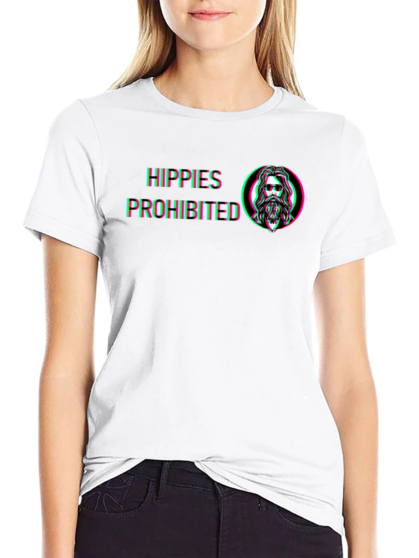 Black Hippie's Prohibited Graphic Tee - Black T-Shirt view 9