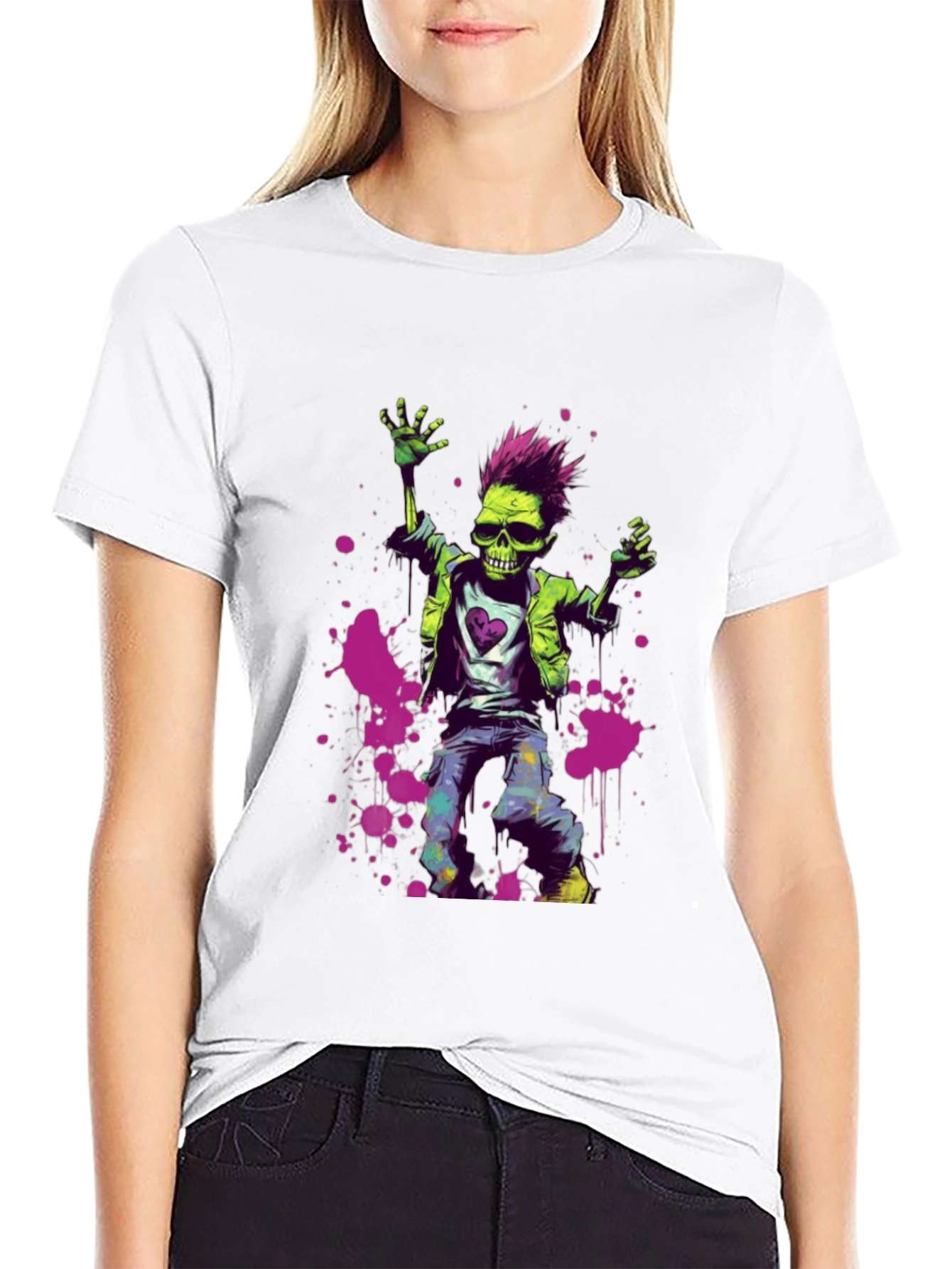 Zombie Punk T-Shirt - Unique Graphic Tee - 9