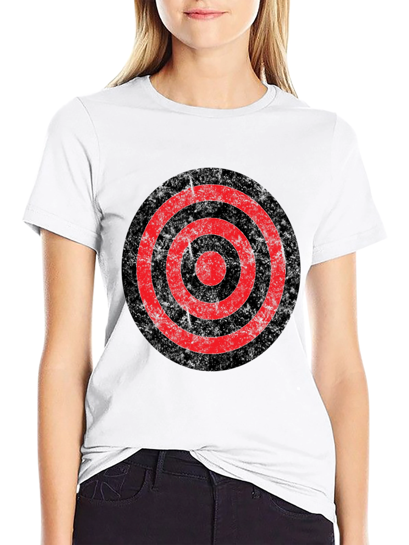 Black Target Graphic Tee - Bold Roundel Design view 9