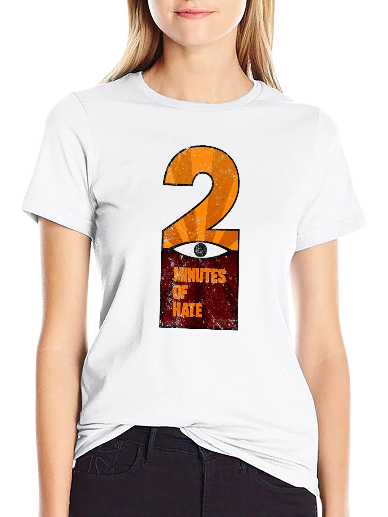 Black 2 Minutes of Hate Graphic T-Shirt view 9