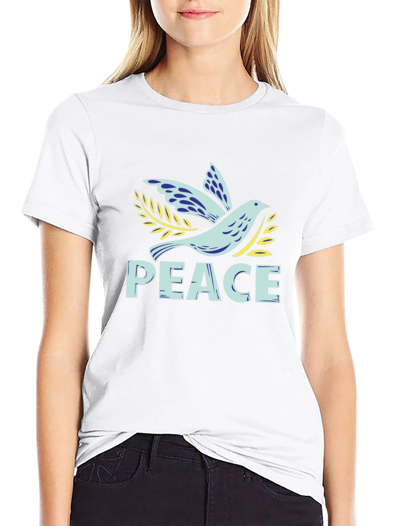 Black Peace Dove Graphic Tee - Unisex view 9
