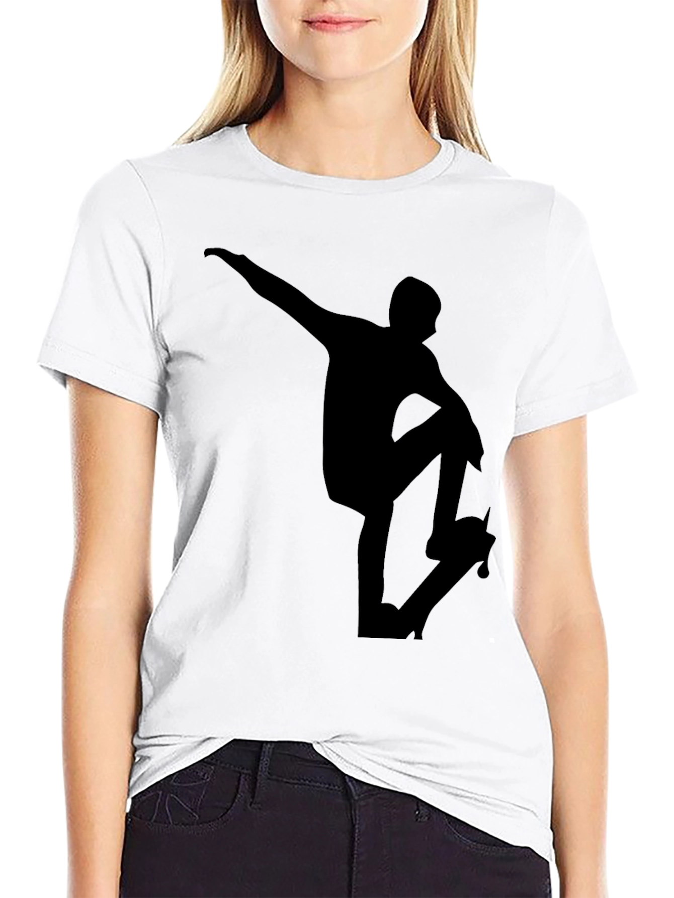 Black Skater Graphic Tee - Black T-Shirt view 9