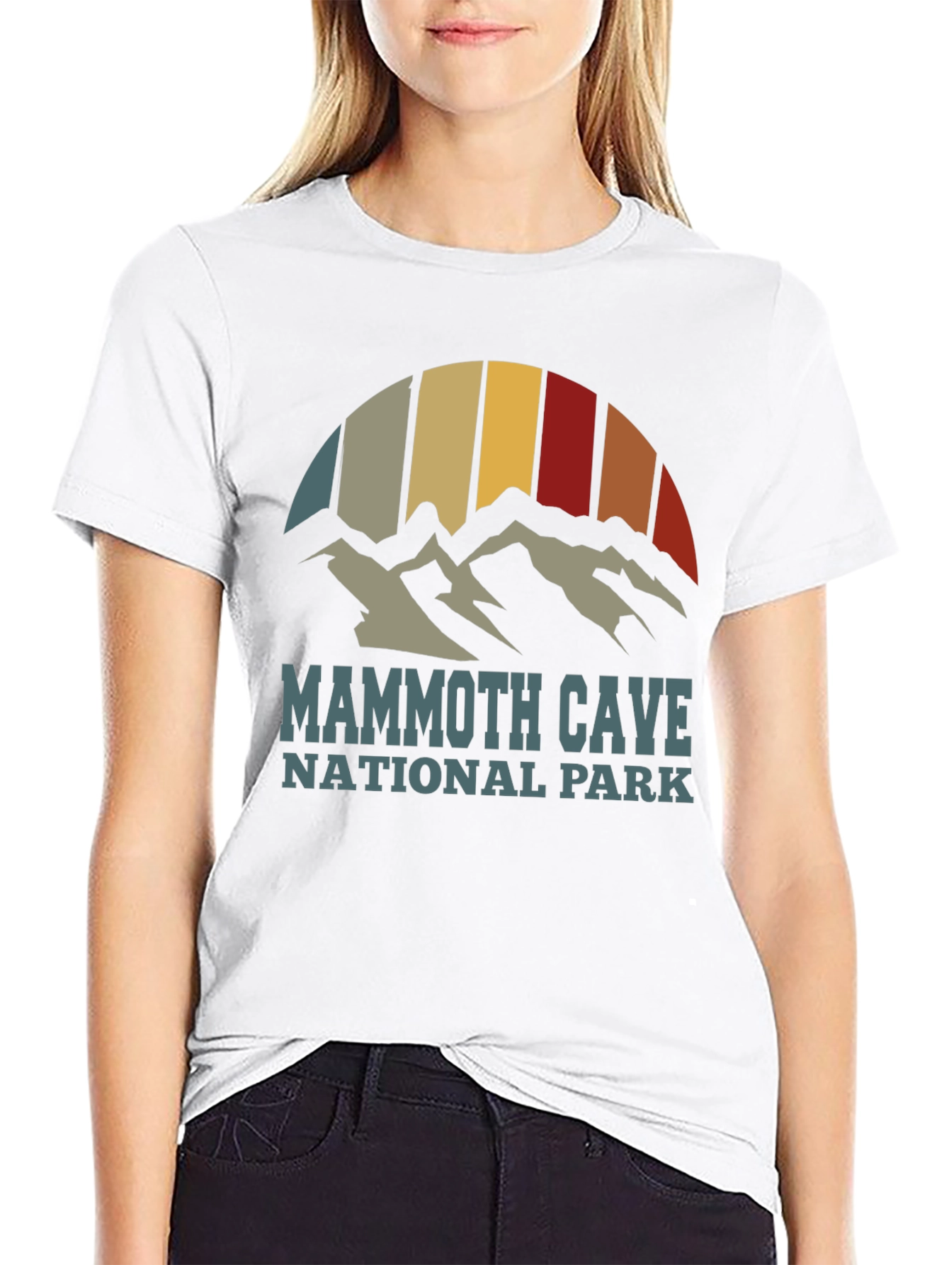 Black Mammoth Cave National Park Retro T-Shirt view 9