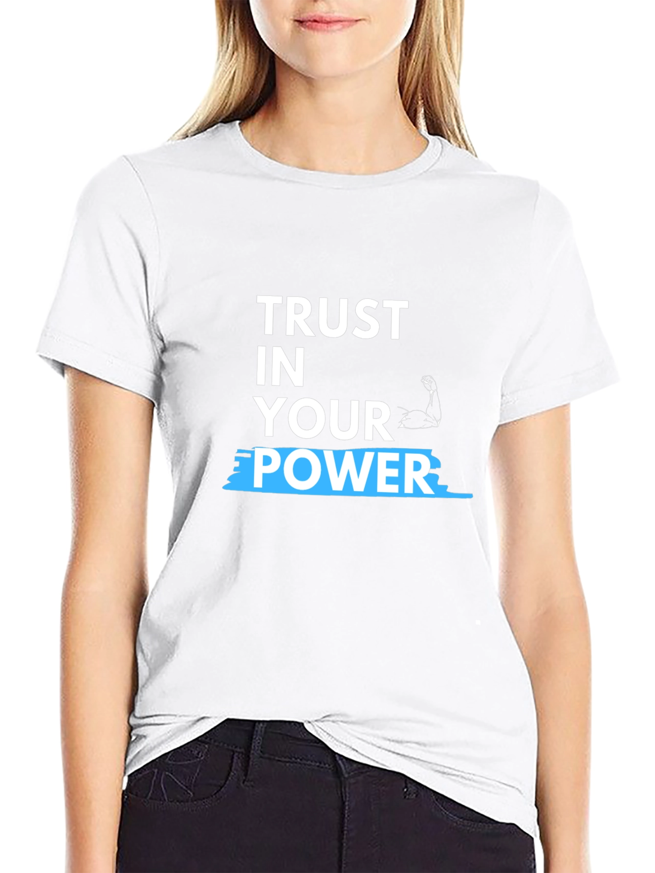 Black Trust In Your Power T-Shirt view 9