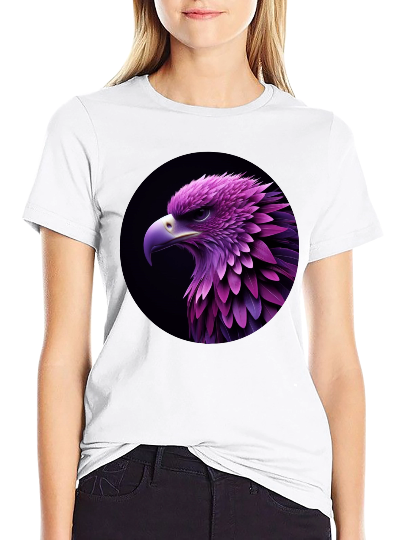 Black Eagle Graphic Black T-Shirt view 9