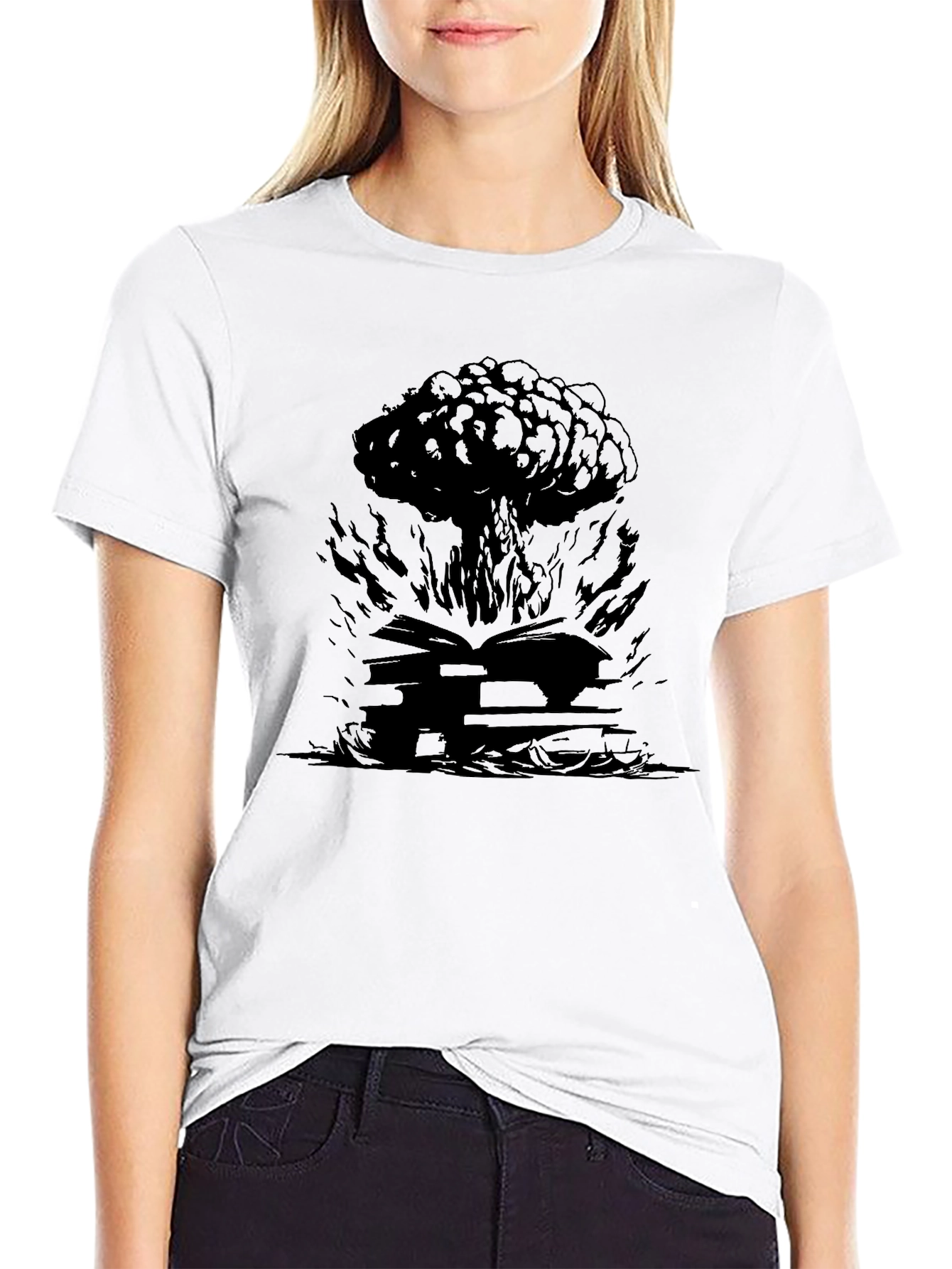 Black Atomic Knowledge T-Shirt view 9