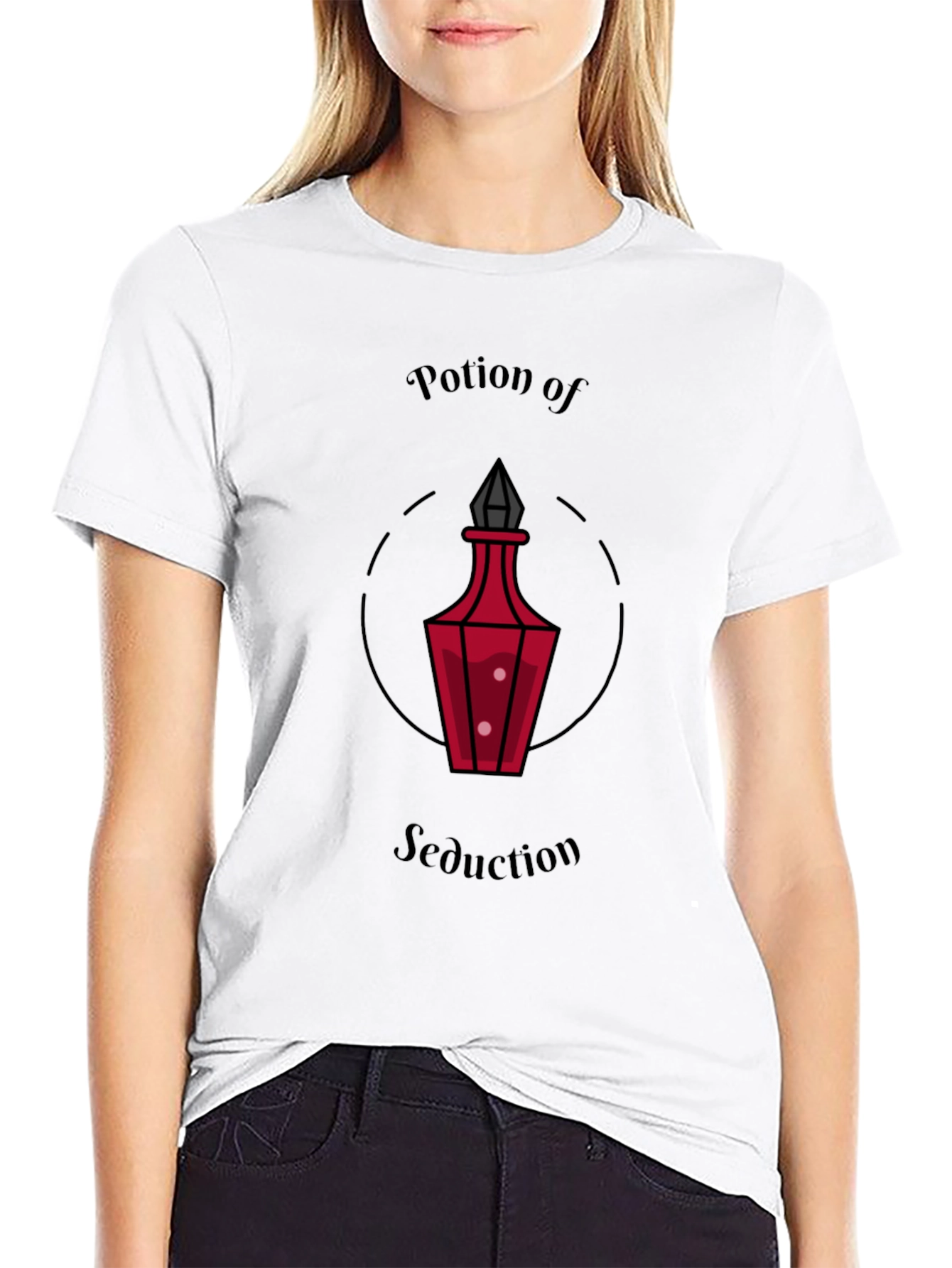 Black Potion of Seduction Graphic Tee view 9