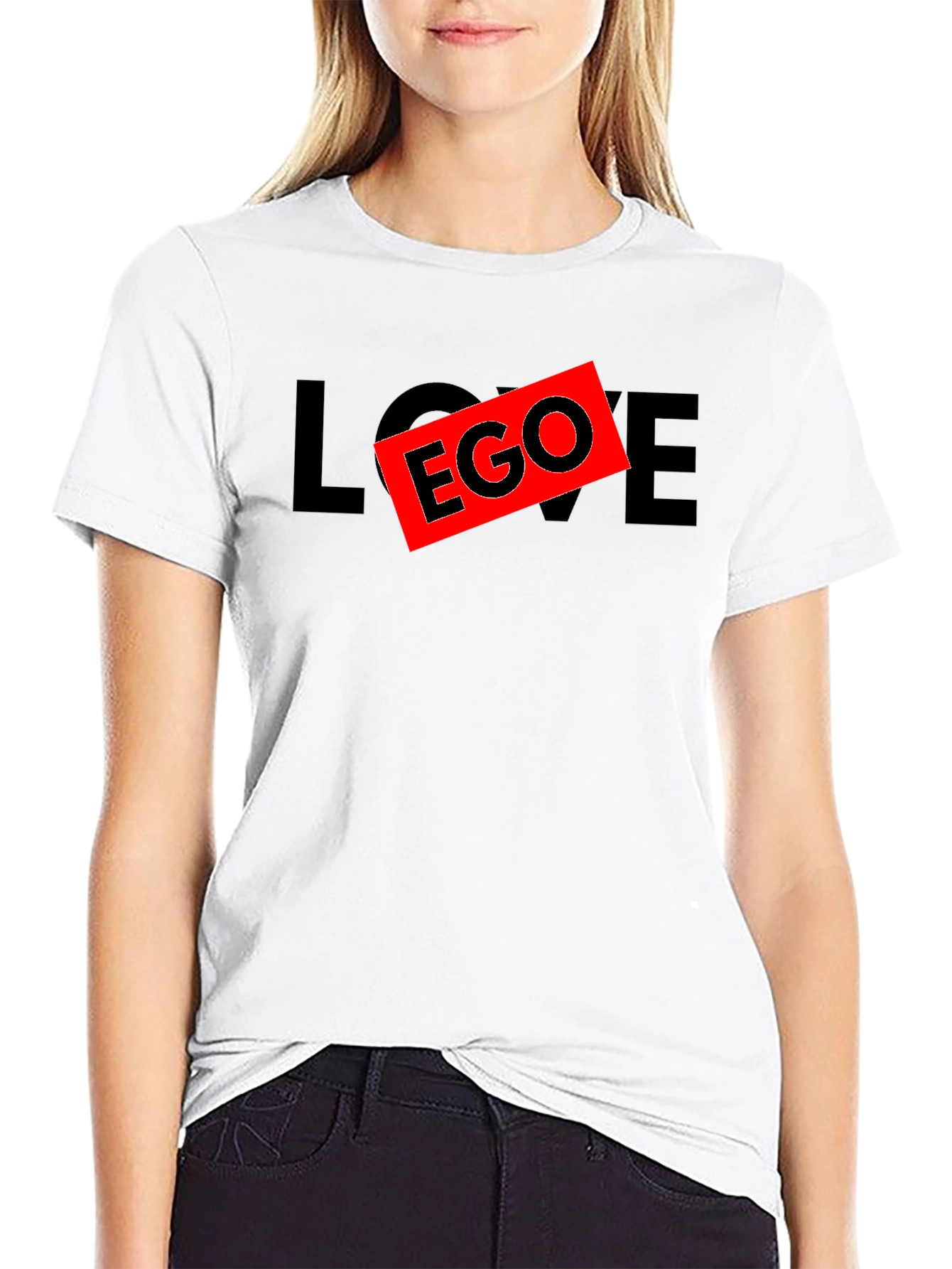 Black Love Over Ego Graphic T-Shirt view 9