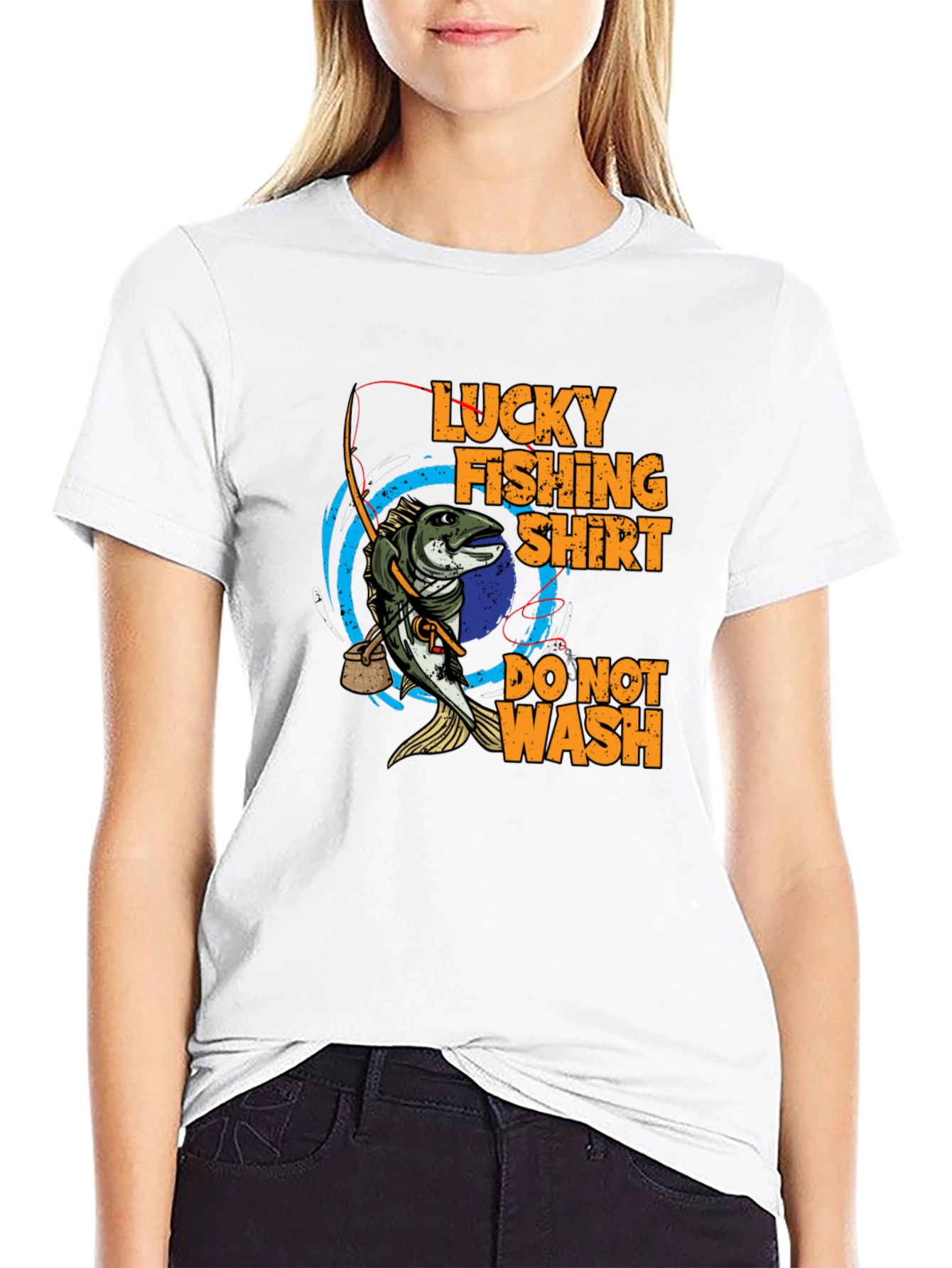 Black Lucky Fishing Shirt - Do Not Wash Tee view 9