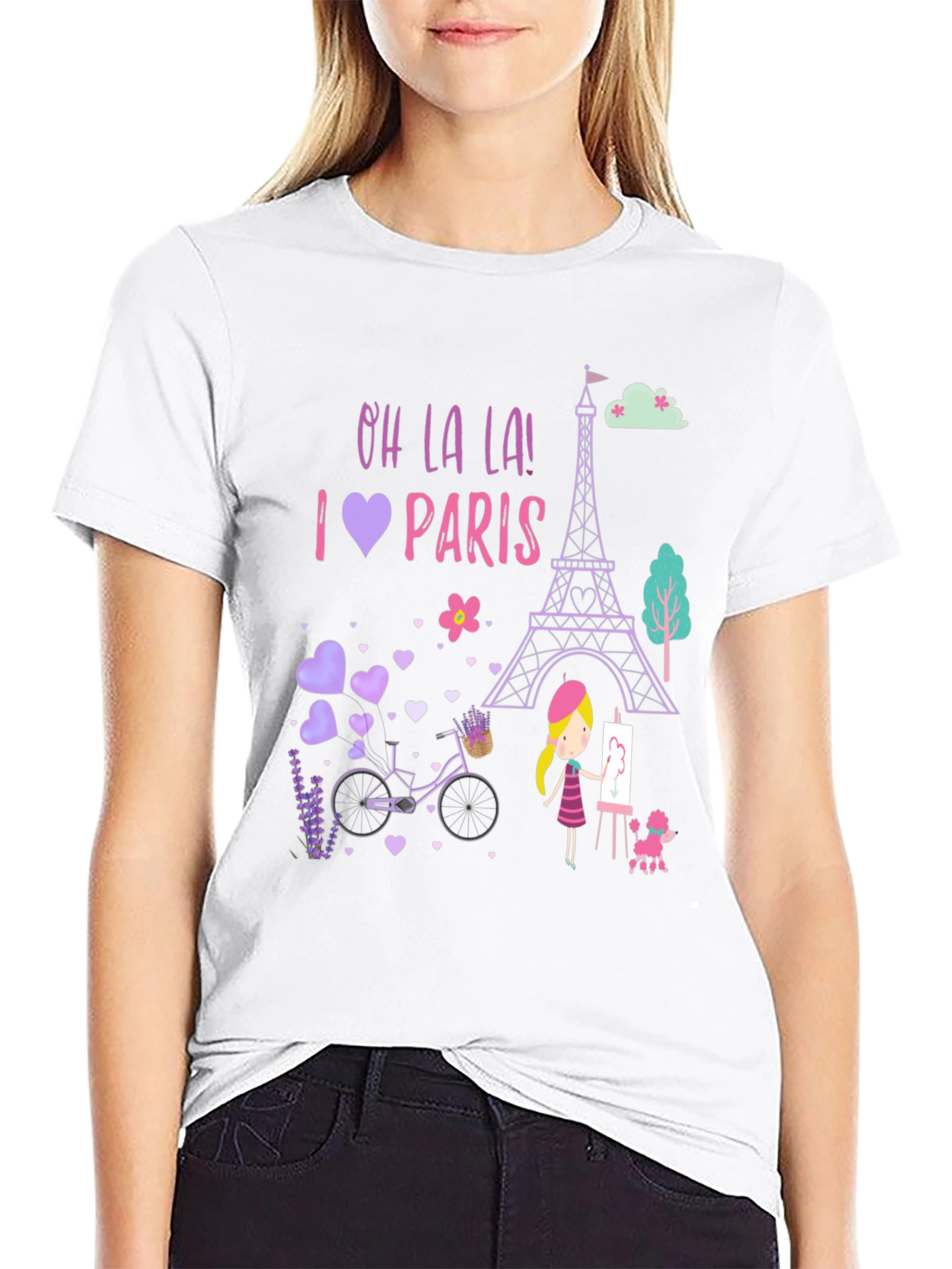 Oh La La! I Love Paris Graphic Tee - 9